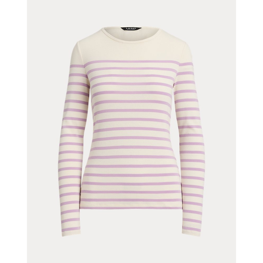 Women's 'Striped Cotton Long-Sleeve Tee'