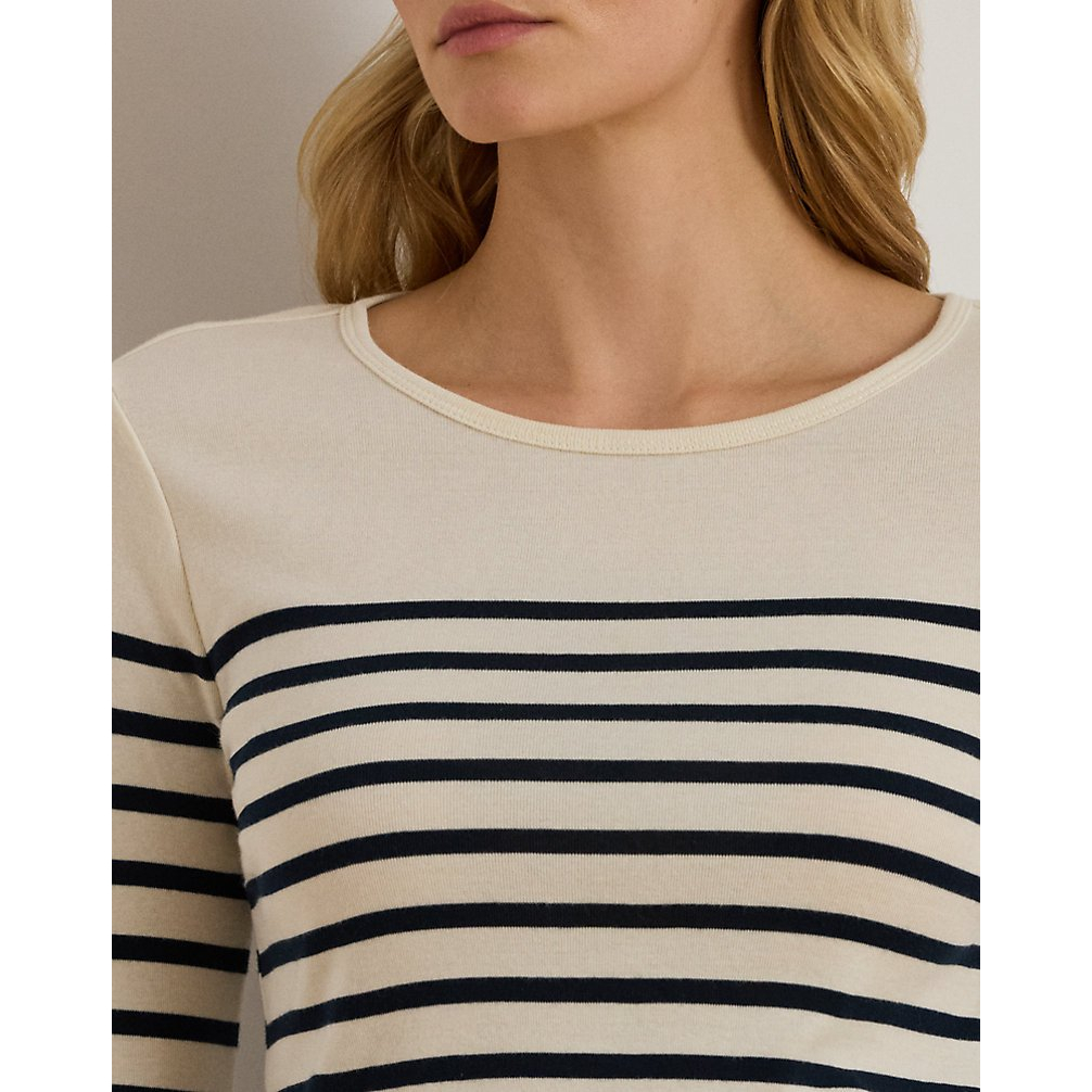 Women's 'Striped Cotton Long-Sleeve Tee'