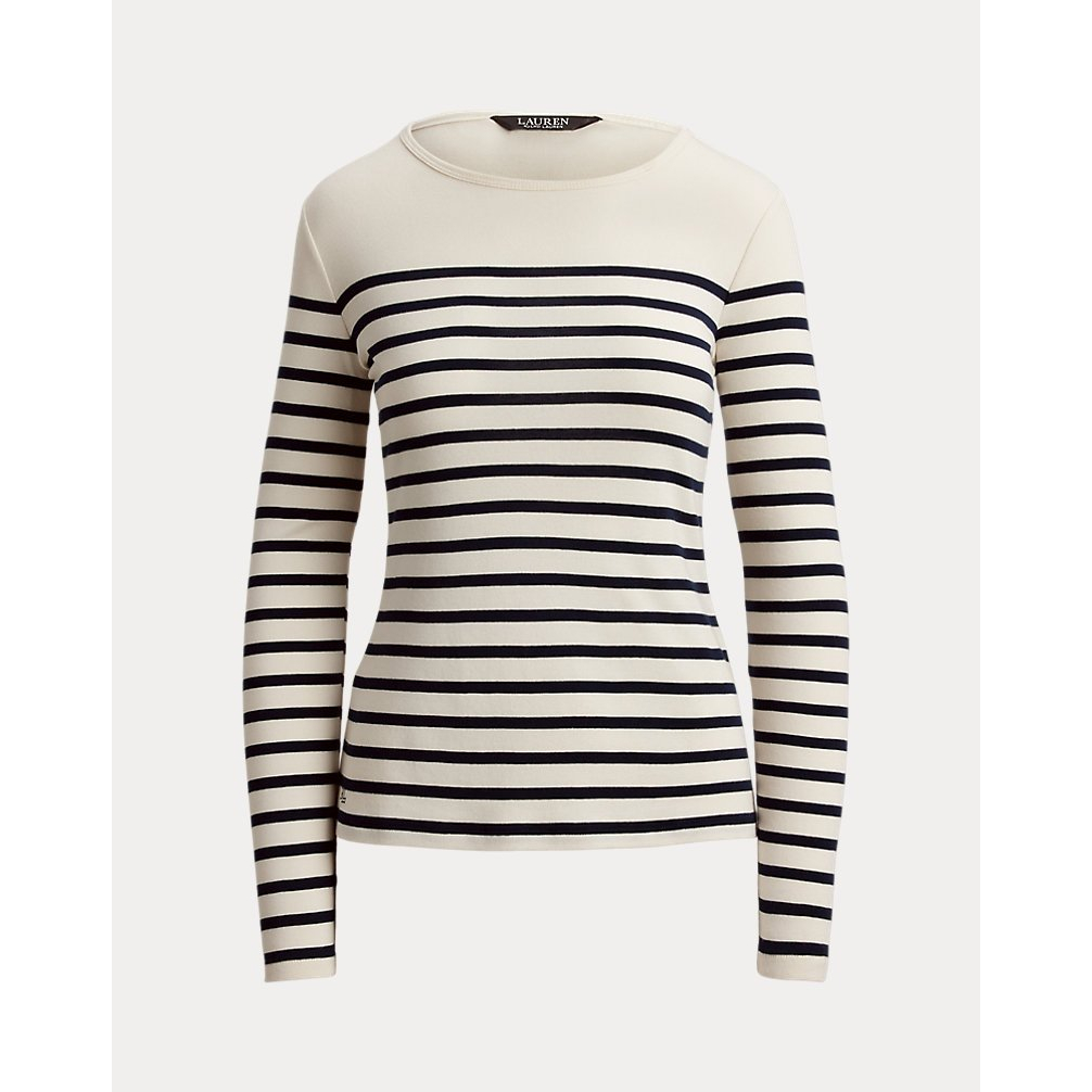 Women's 'Striped Cotton Long-Sleeve Tee'