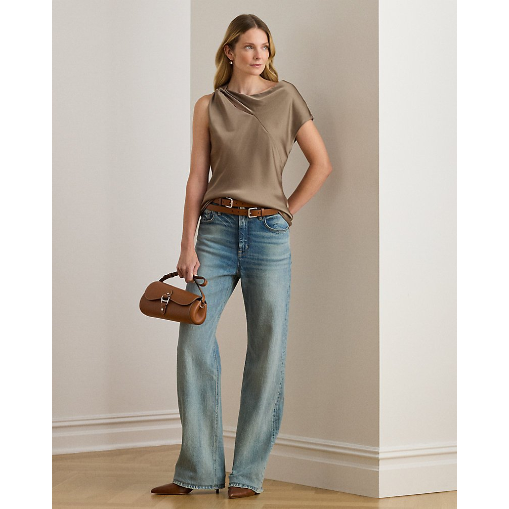 Women's 'Charmeuse Asymmetrical Blouse'