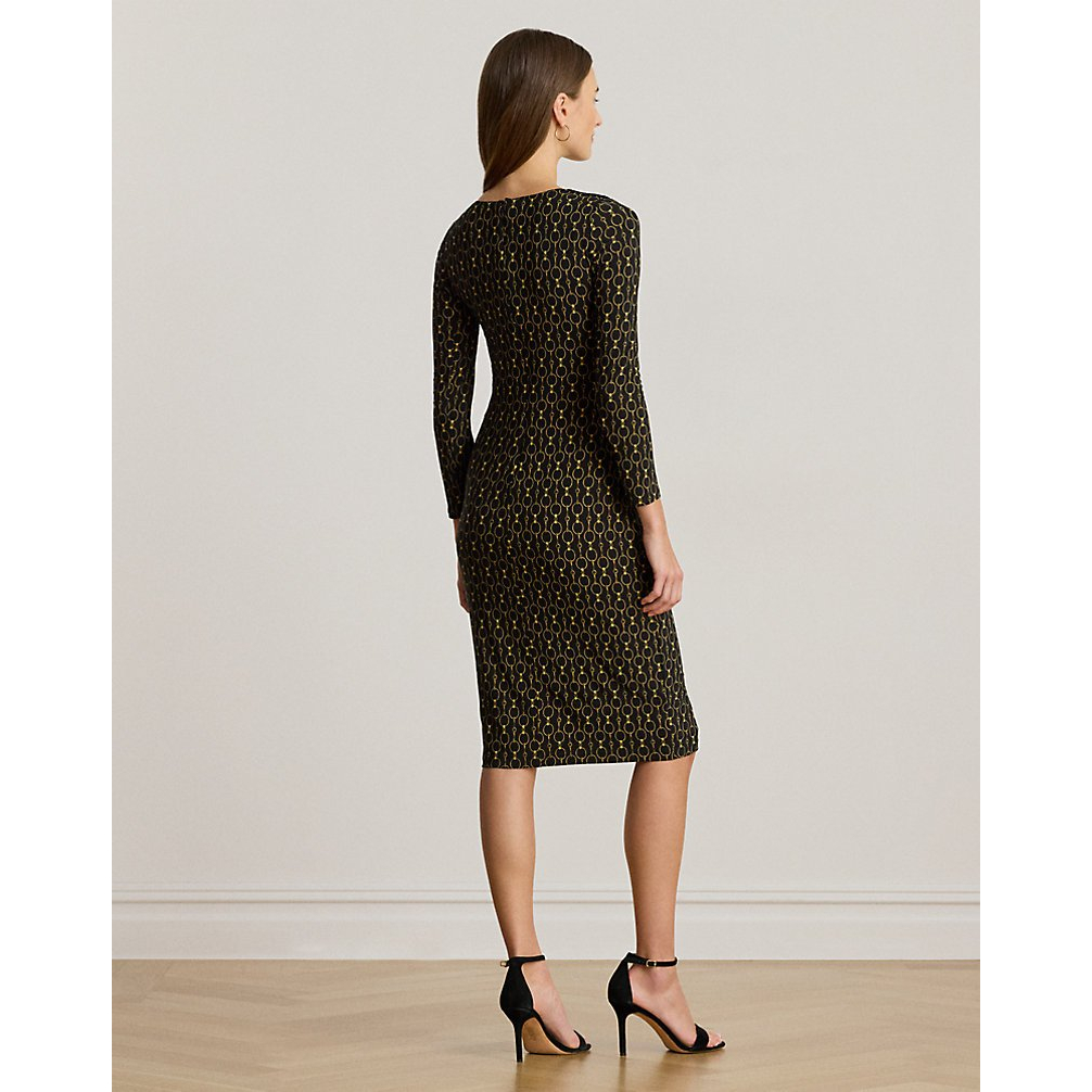 Women's 'Chain-Print Three-Quarter-Sleeve Dress'
