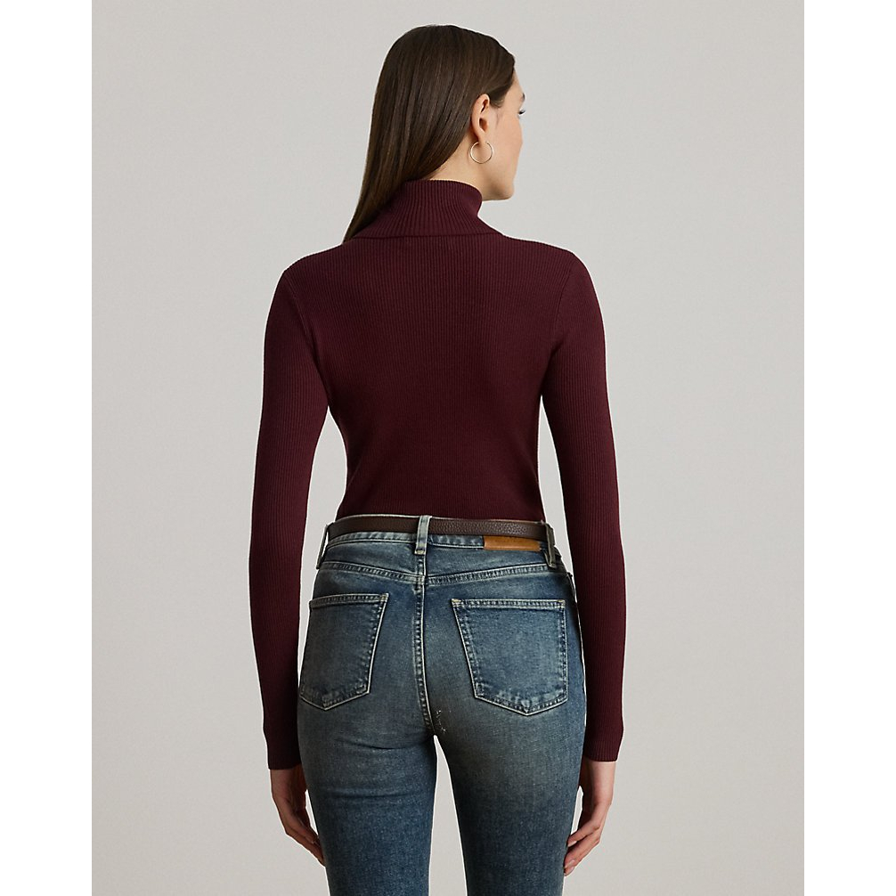 'Ribbed Turtleneck Sweater' pour Femmes