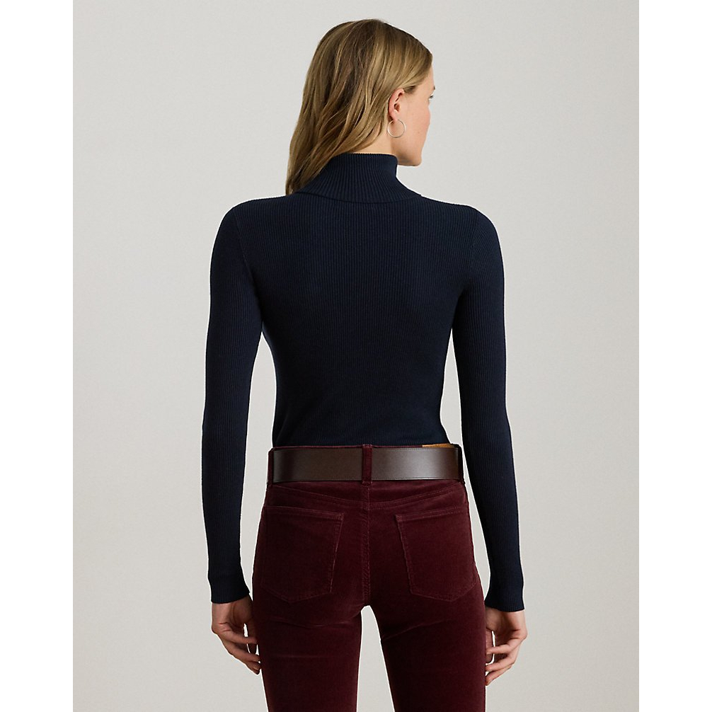 'Ribbed Turtleneck Sweater' pour Femmes
