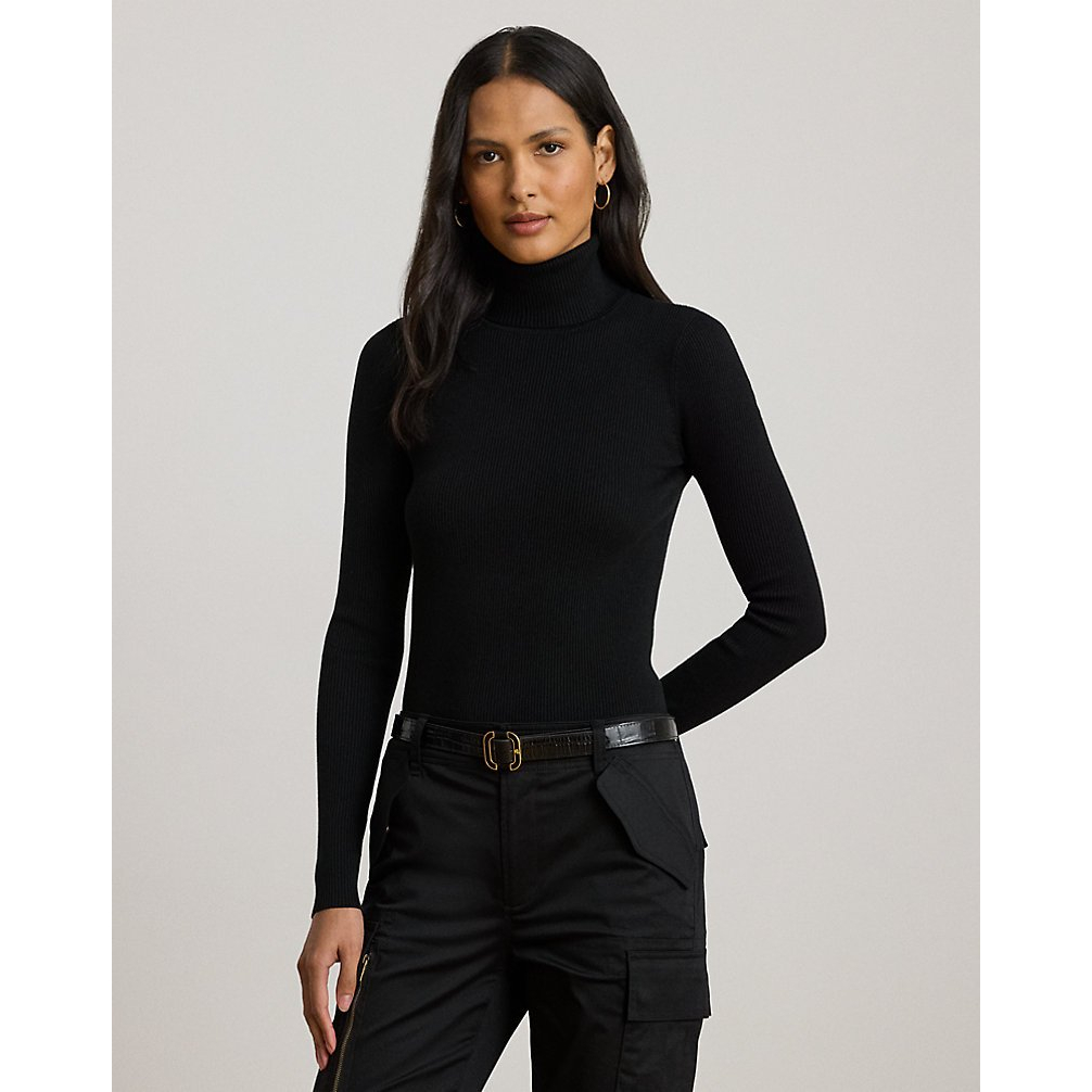 'Ribbed Turtleneck Sweater' pour Femmes