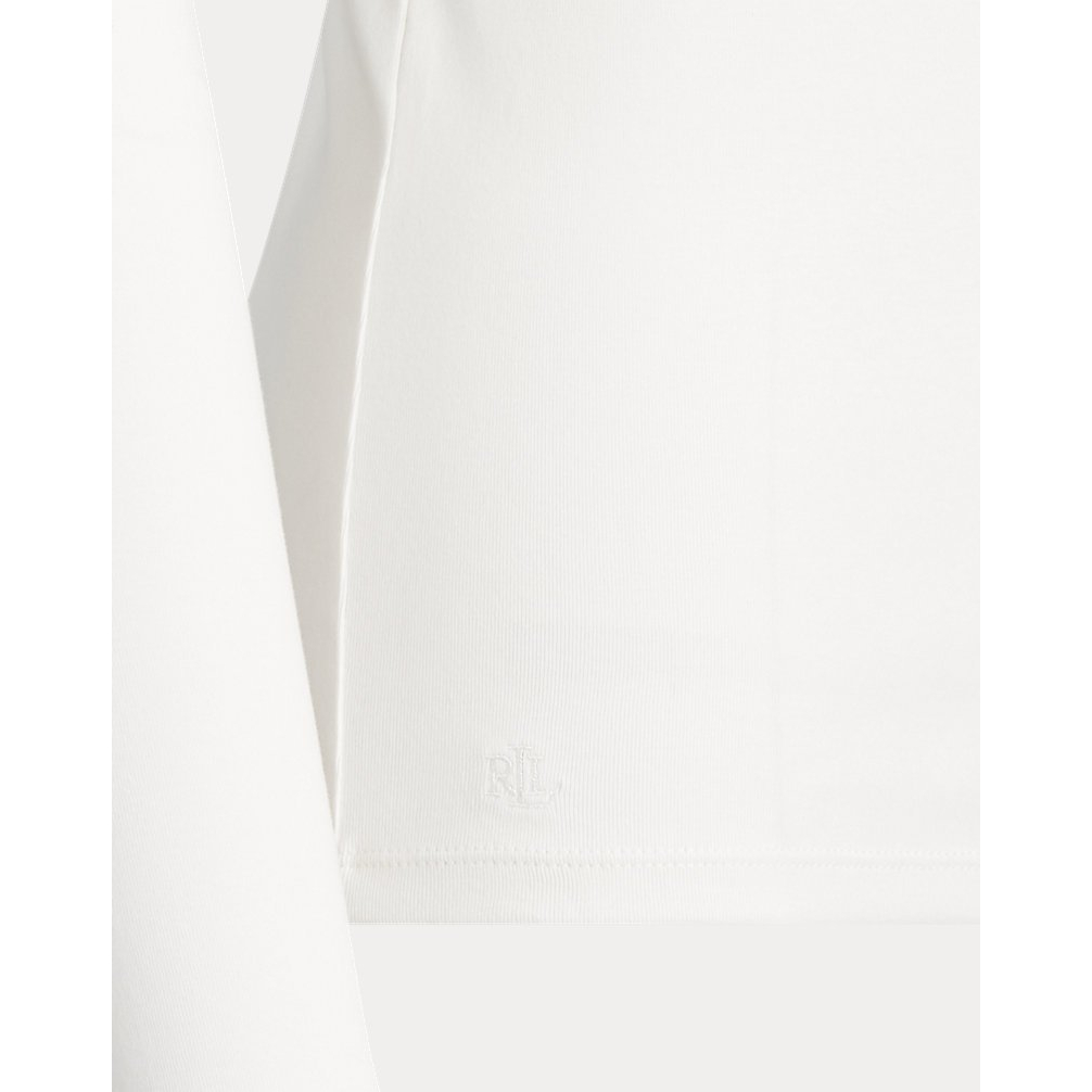 'Stretch Cotton Long-Sleeve Tee' pour Femmes