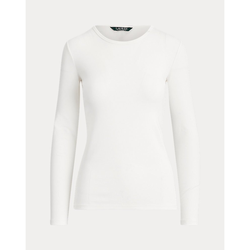 'Stretch Cotton Long-Sleeve Tee' pour Femmes