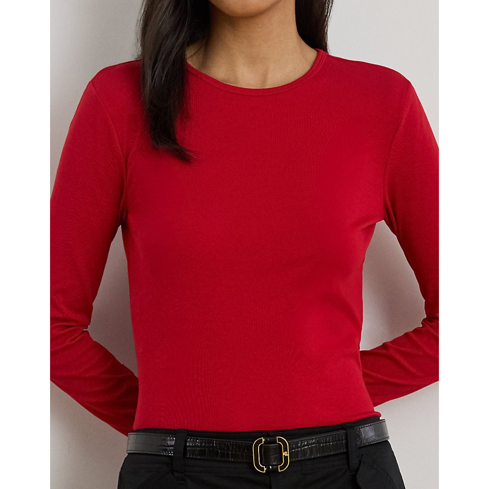Women's 'Stretch Cotton Long-Sleeve Tee'