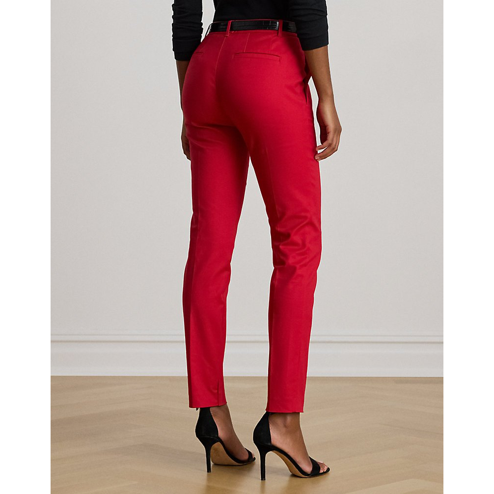 'Double-Faced Stretch Cotton Pant' pour Femmes