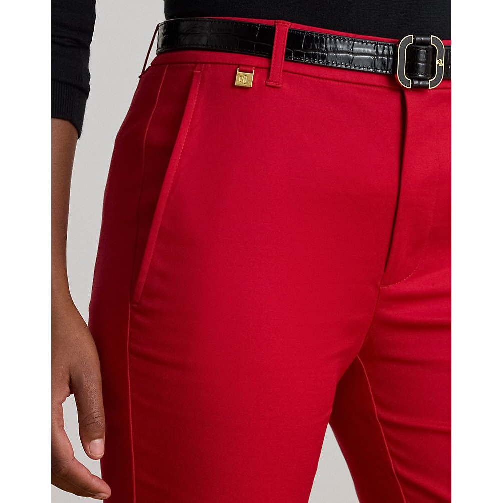 'Double-Faced Stretch Cotton Pant' pour Femmes