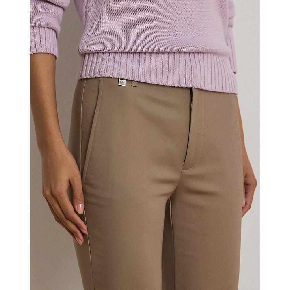 'Double-Faced Stretch Cotton Pant' pour Femmes