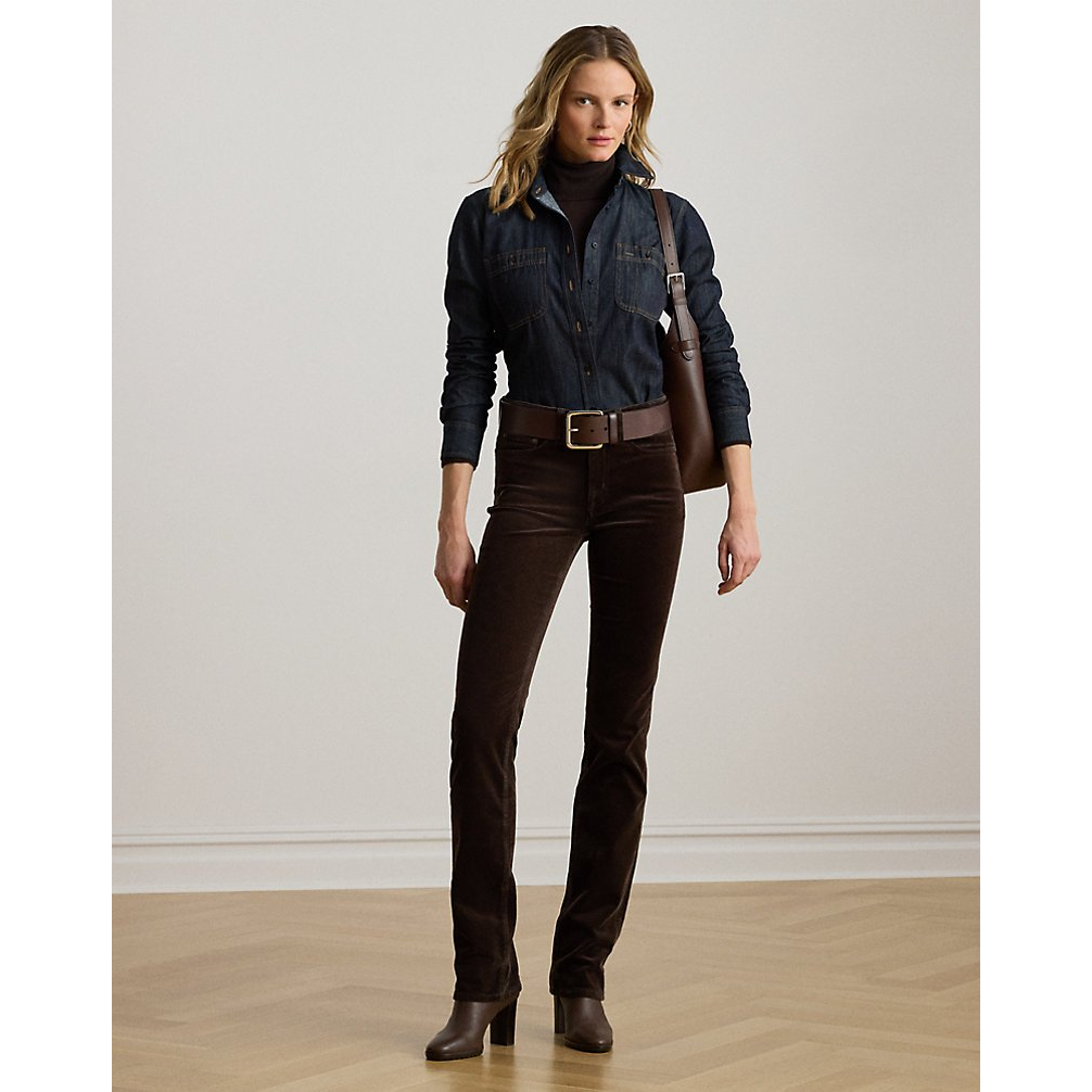 Women's 'Stretch Corduroy Mid-Rise Straight Pant'