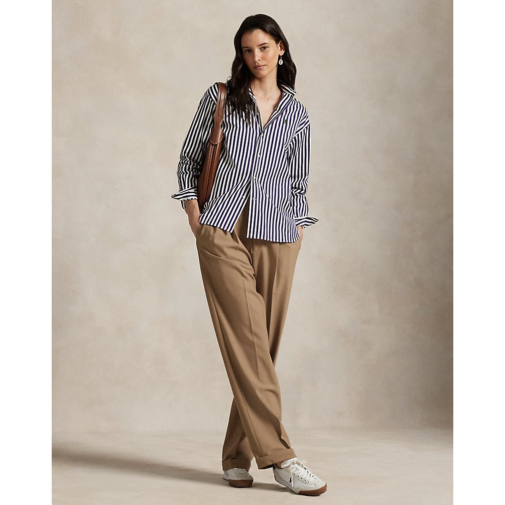 Women's 'Relaxed Fit Striped Cotton Shirt'