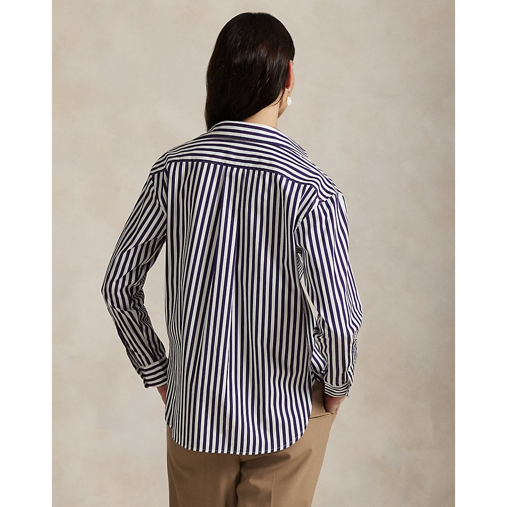 Women's 'Relaxed Fit Striped Cotton Shirt'