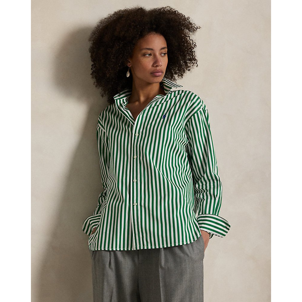 Women's 'Relaxed Fit Striped Cotton Shirt'