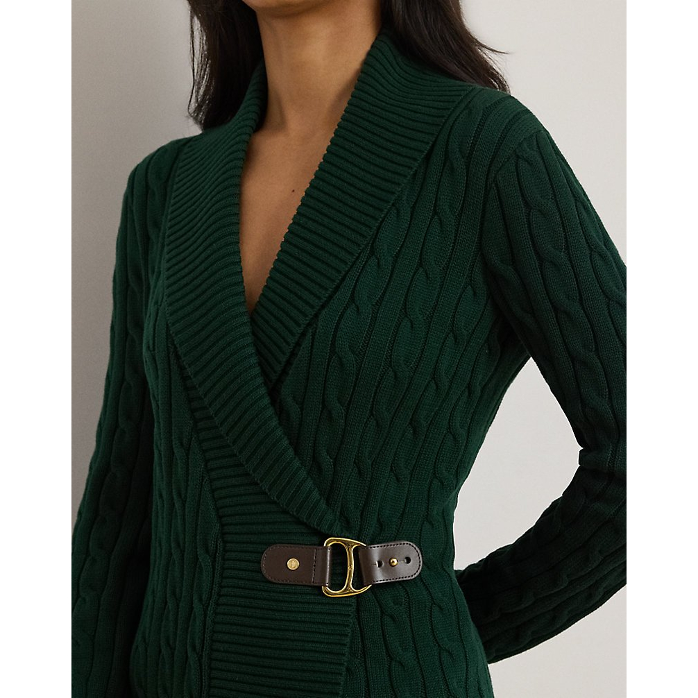 'Buckle-Trim Cotton Sweater' pour Femmes