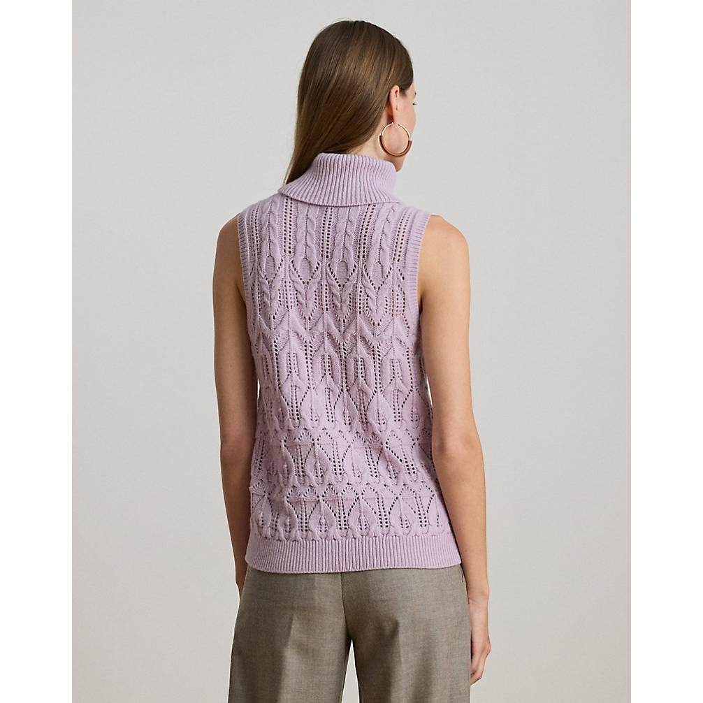 Women's 'Pointelle Turtleneck Sweater Tank Top'
