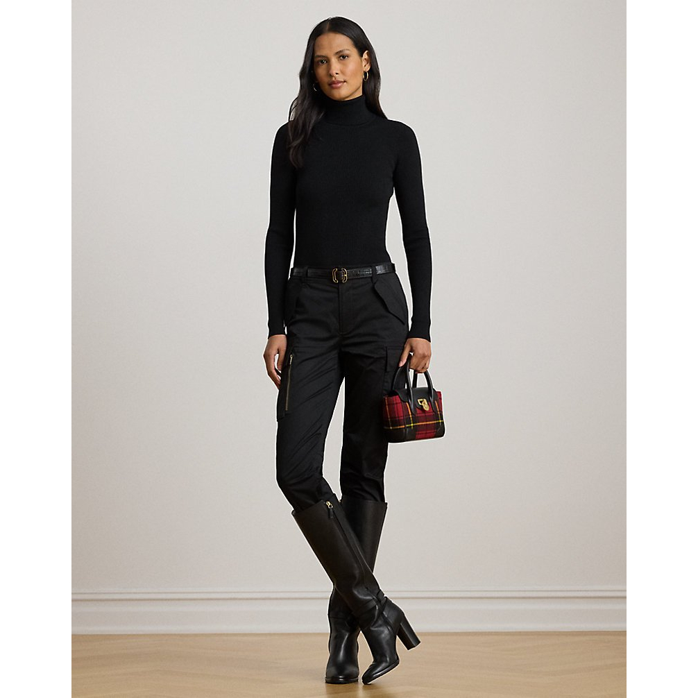 'Ribbed Turtleneck Sweater' pour Femmes