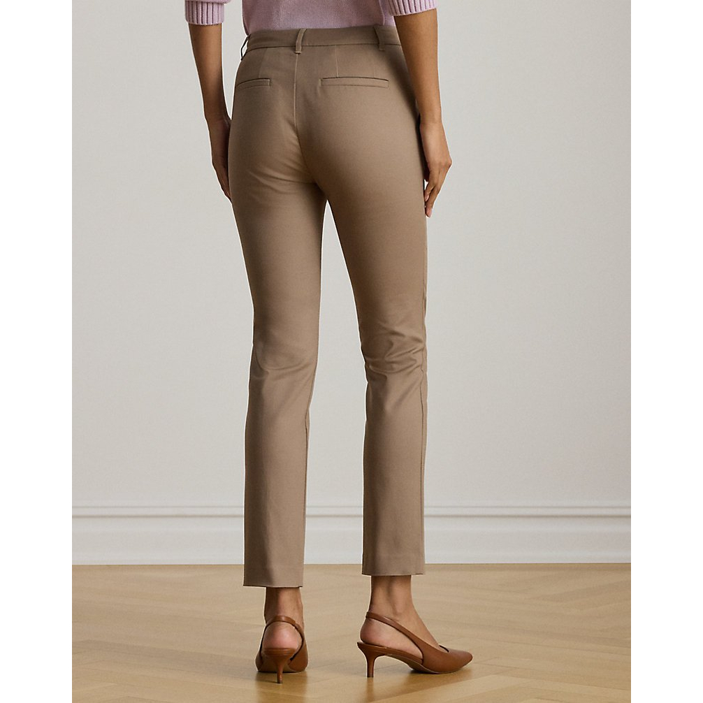 'Double-Faced Stretch Cotton Pant' pour Femmes