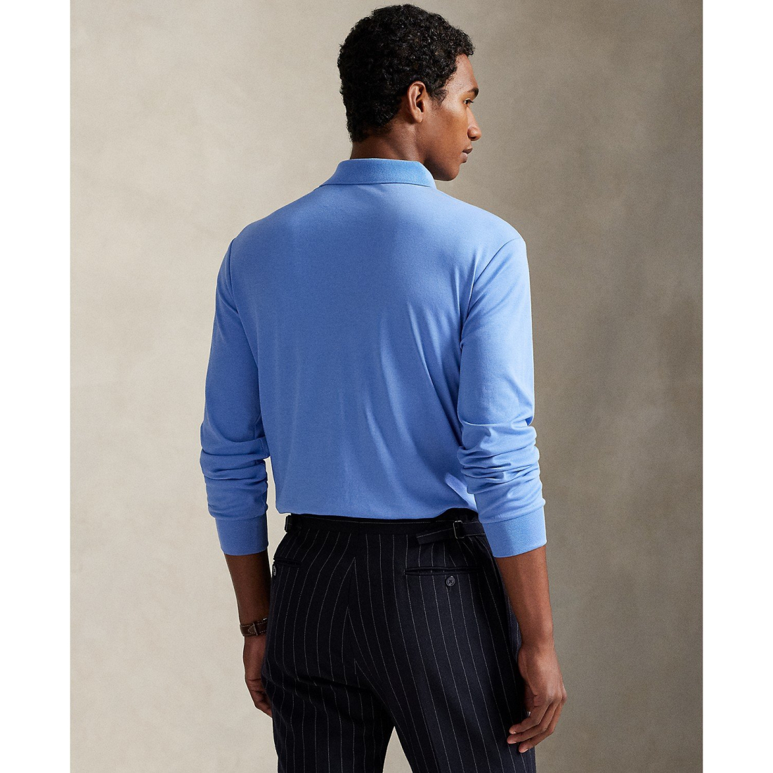 Men's 'Classic-Fit Long Sleeve Soft Cotton Polo Shirt'
