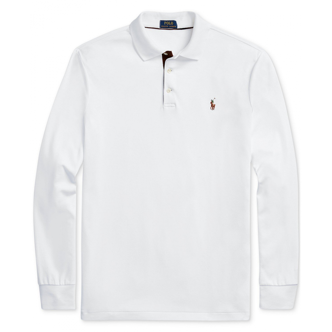 Men's 'Classic-Fit Long Sleeve Soft Cotton Polo Shirt'