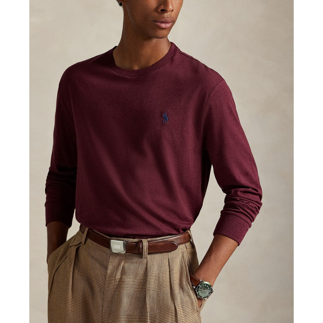 Men's 'Classic-Fit Jersey Long-Sleeve T-Shirt'