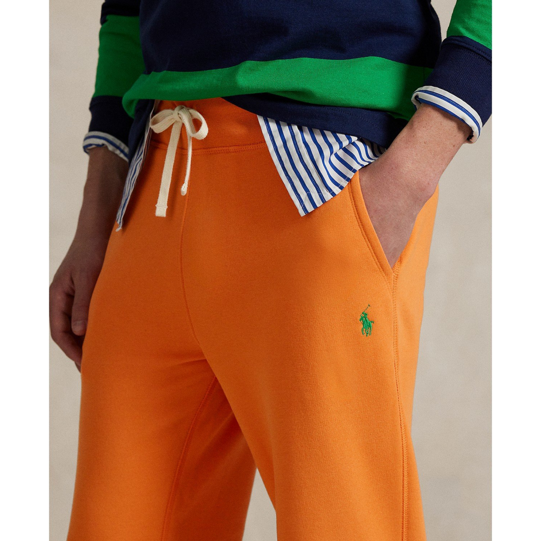 'Cotton-Blend-Fleece Pants' pour Hommes