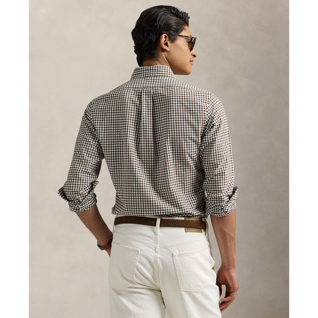 'Classic-Fit Gingham Oxford Shirt' pour Hommes