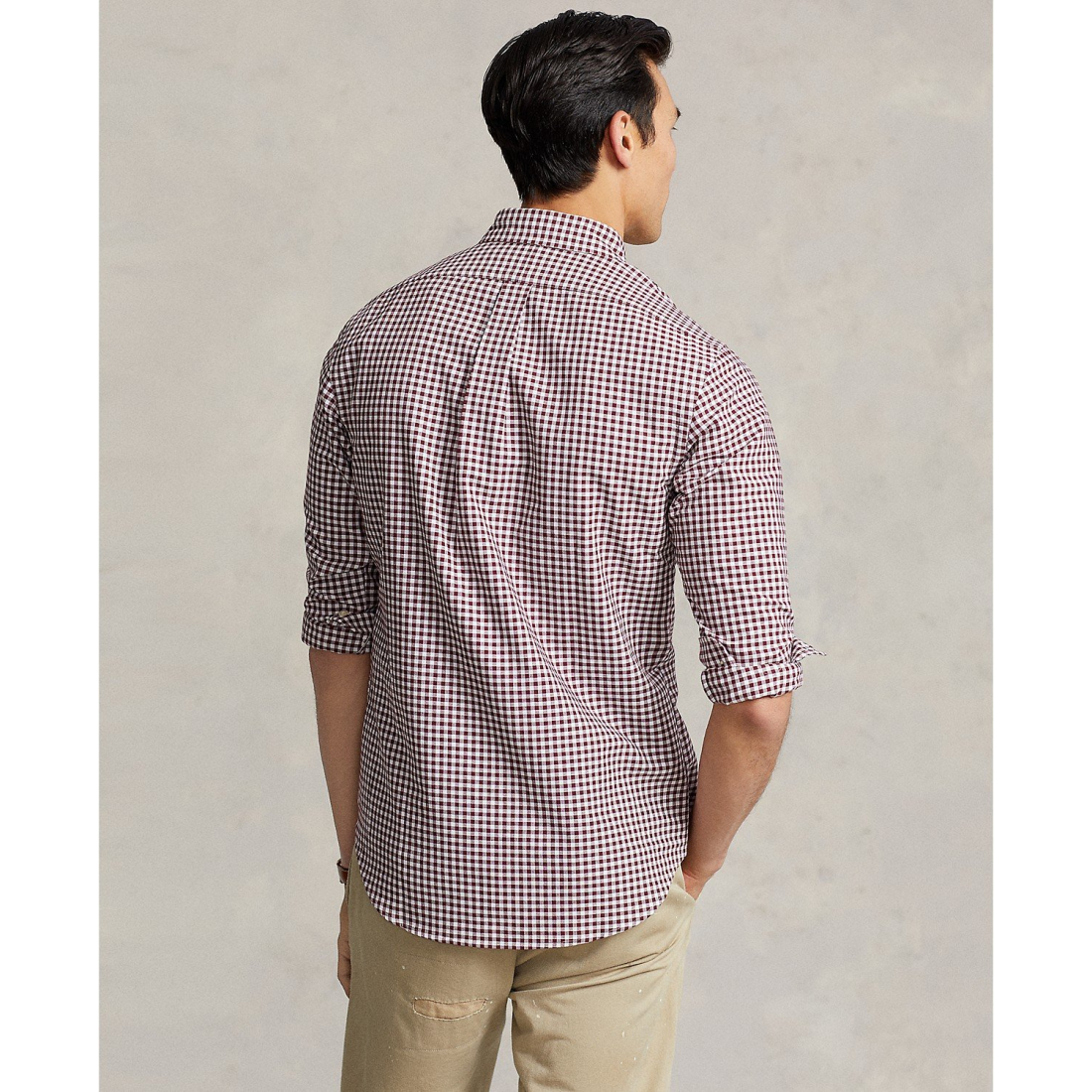 'Classic-Fit Gingham Oxford Shirt' pour Hommes