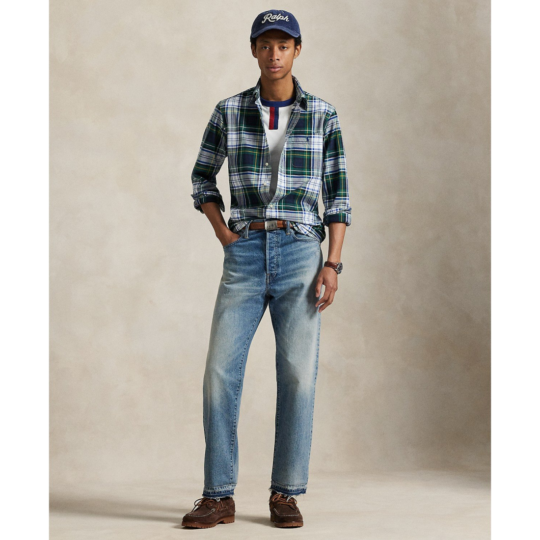 Men's 'Classic-Fit Plaid Oxford Shirt'