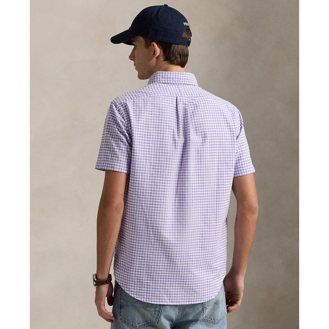 'Classic-Fit Gingham Oxford Shirt' pour Hommes