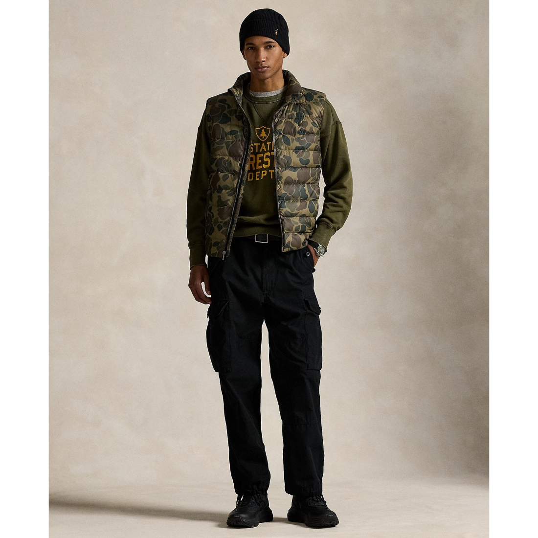 'The Colden Camo-Print Packable Vest' pour Hommes
