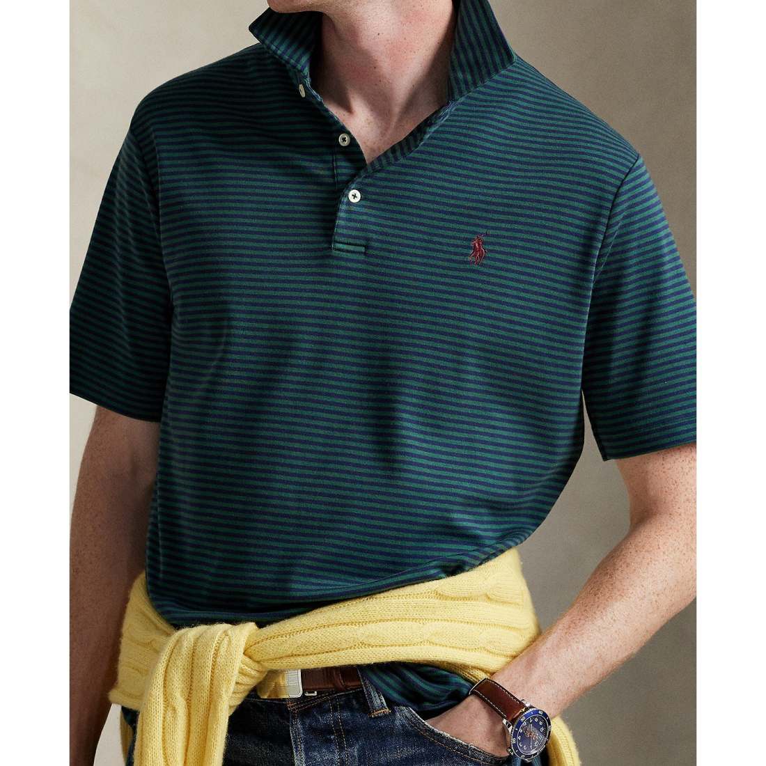 Men's 'Classic-Fit Soft Cotton Polo Shirt'