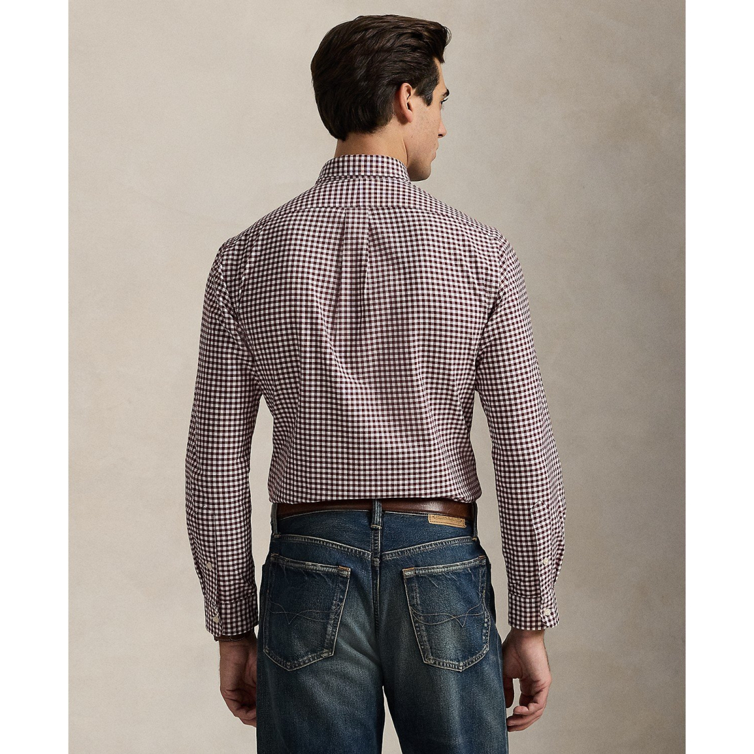 'Custom-Fit Gingham Oxford Shirt' pour Hommes