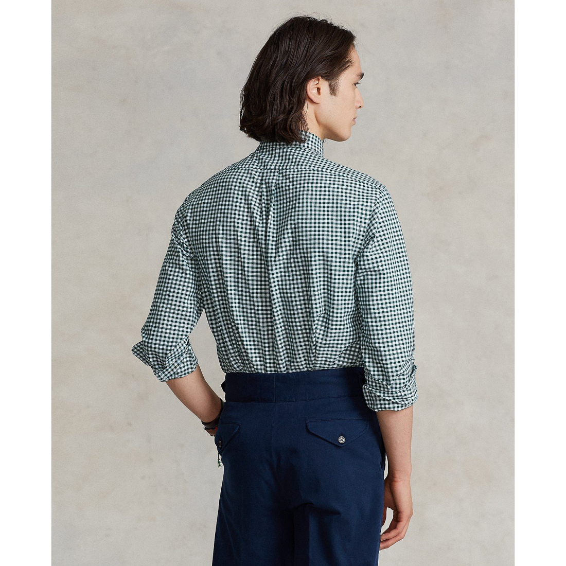 'Custom-Fit Gingham Oxford Shirt' pour Hommes