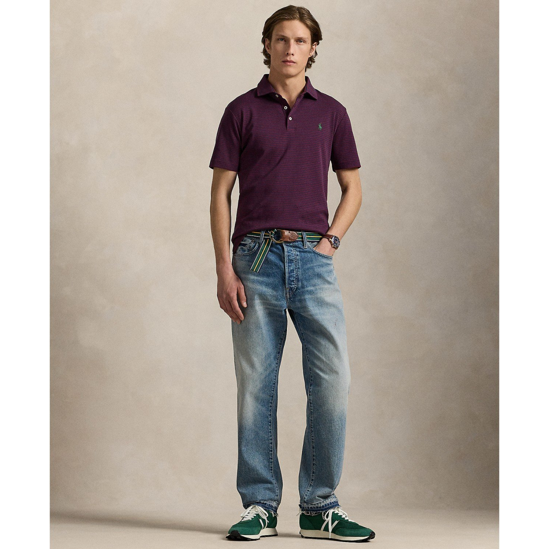 Men's 'Custom Slim Fit Soft Cotton Polo Shirt'