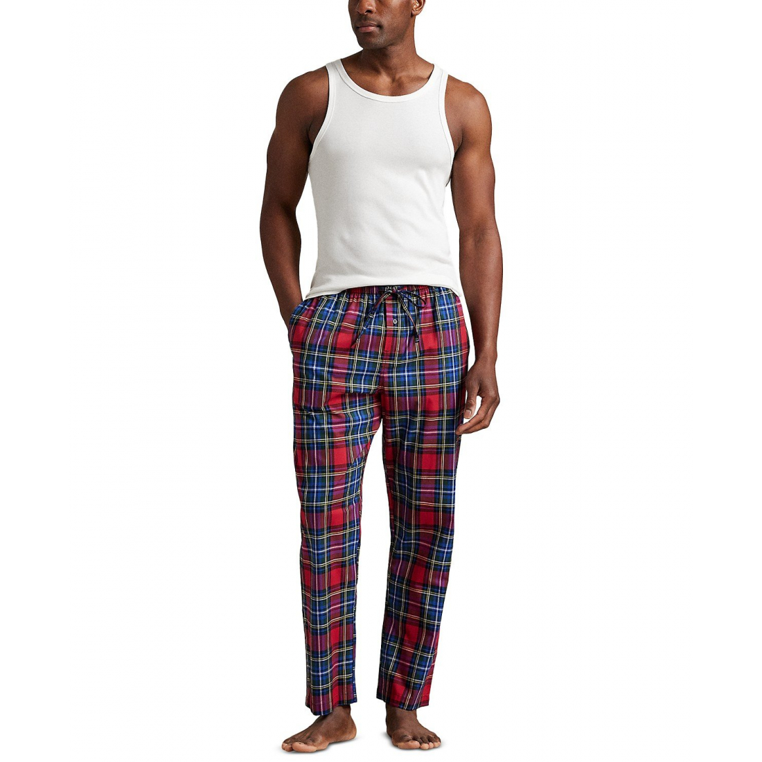 'Woven Plaid Pajama Pants' pour Hommes