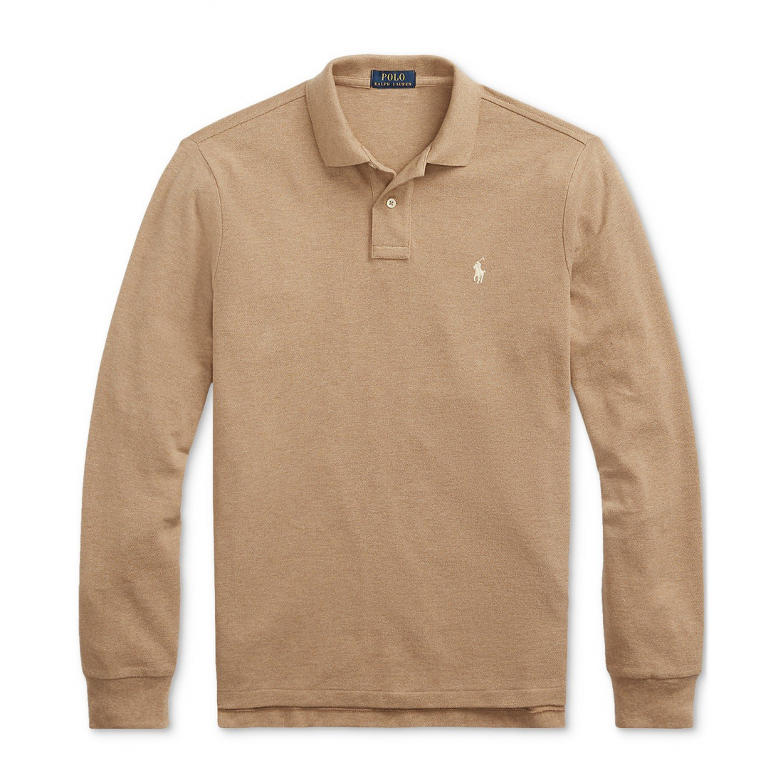 'Classic Fit Long Sleeve Mesh Polo' pour Hommes