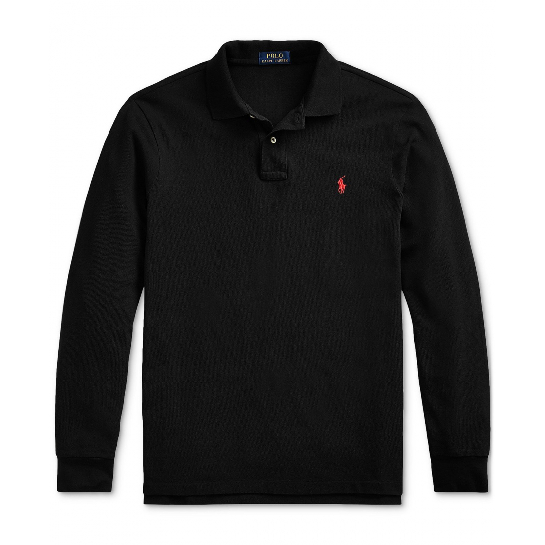 'Classic Fit Long Sleeve Mesh Polo' pour Hommes