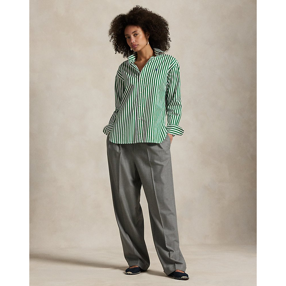 Women's 'Relaxed Fit Striped Cotton Shirt'