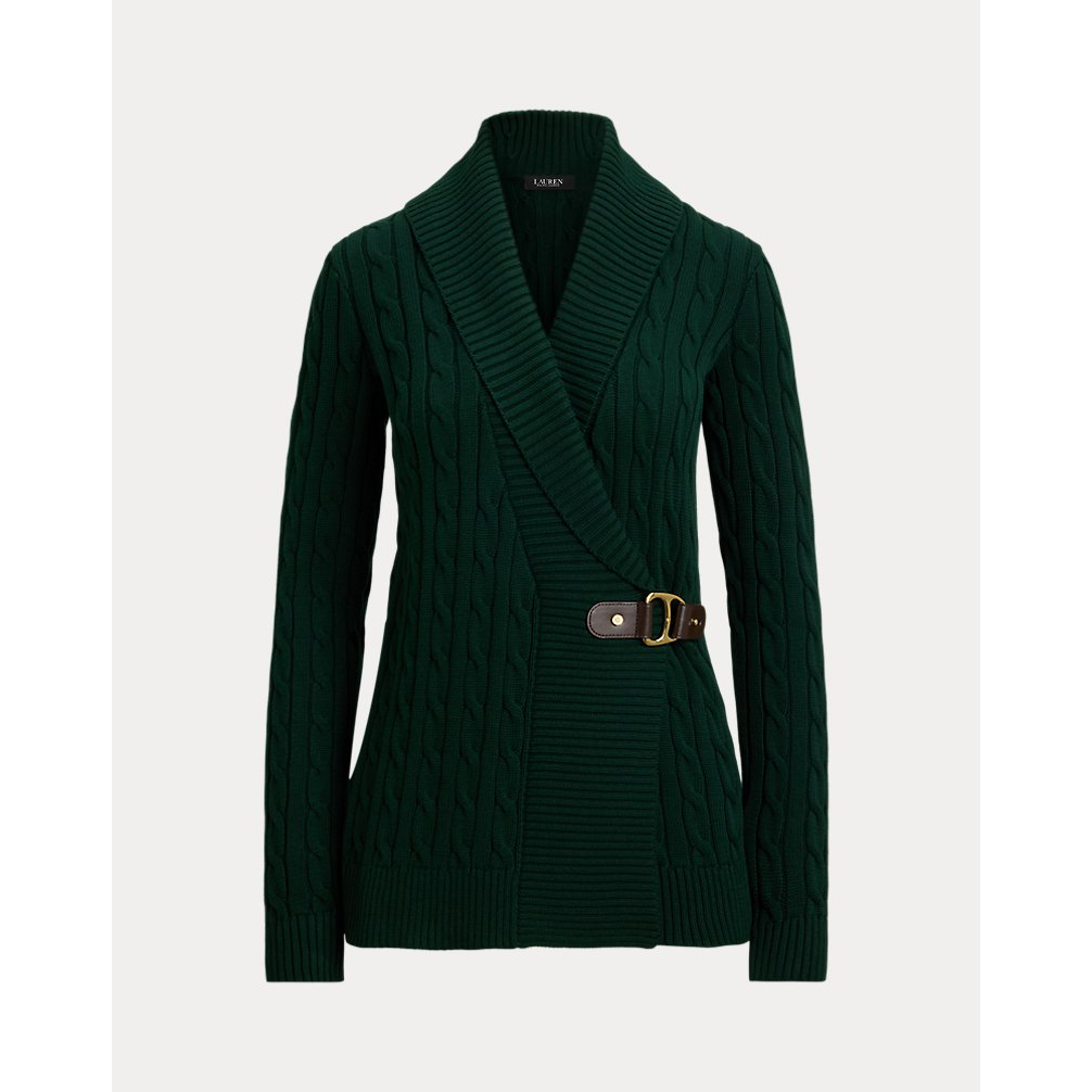 'Buckle-Trim Cotton Sweater' pour Femmes