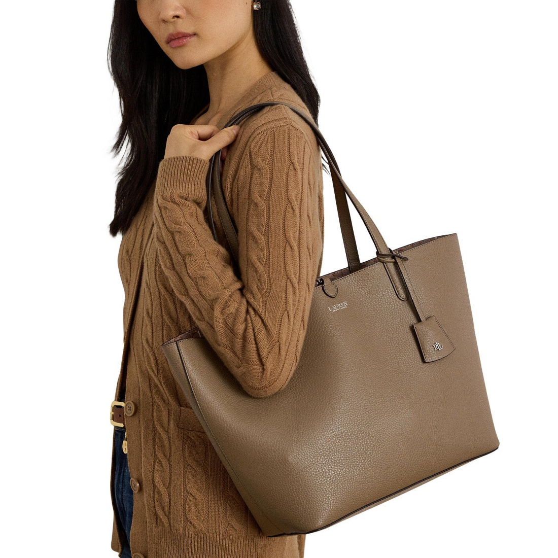 Women's 'Faux-Leather Reversible Tote Bag'