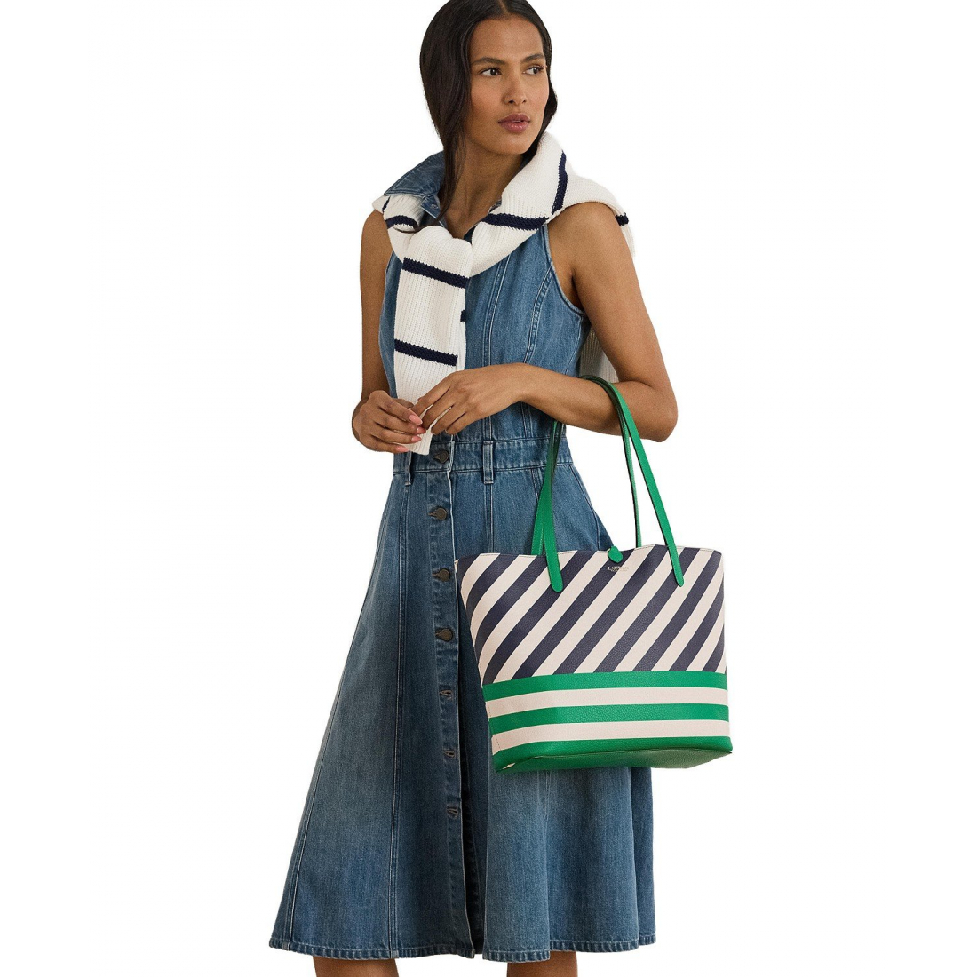 Women's 'Faux-Leather Reversible Tote Bag'