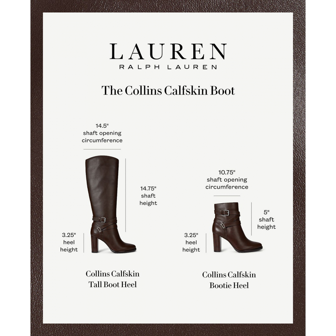 'Collins Stacked Heel Tall Boots' pour Femmes
