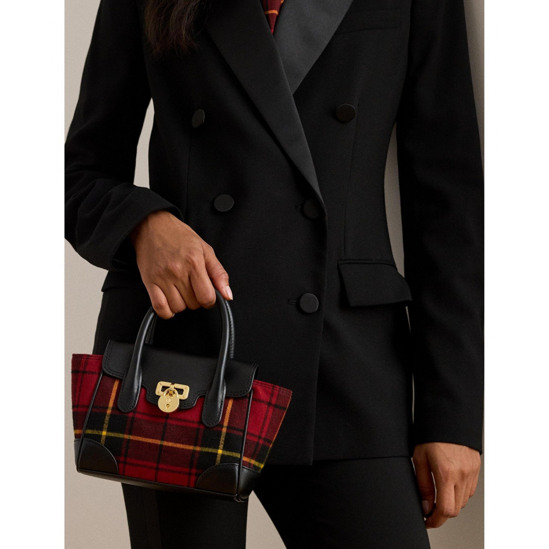 'Tanner Plaid Small Satchel Bag' pour Femmes