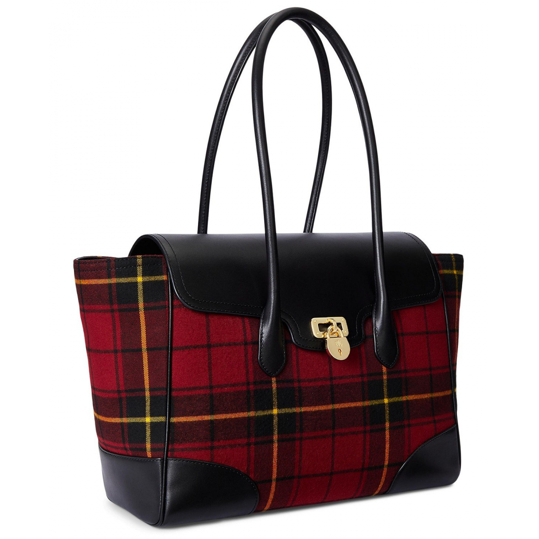 Women's 'Plaid Twill Large Tanner Satchel Bag'