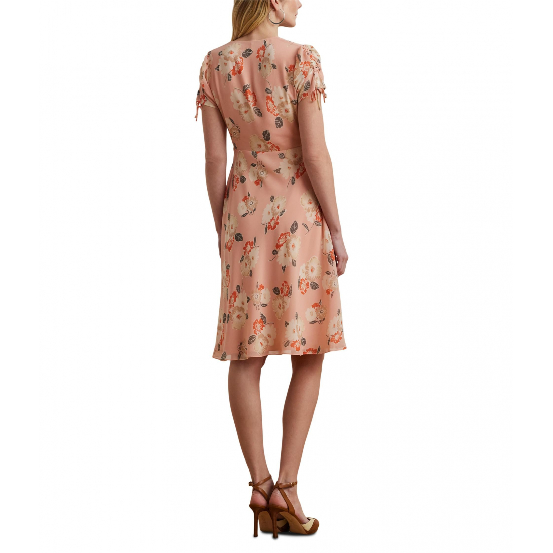 Women's 'Floral Georgette Short-Sleeve Dress'