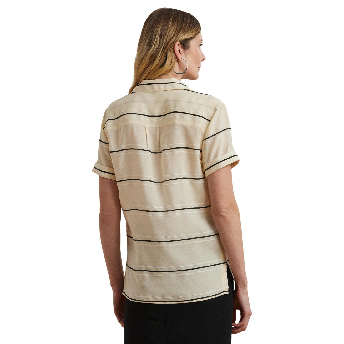 Women's 'Striped Short-sleeve Camp Shirt'