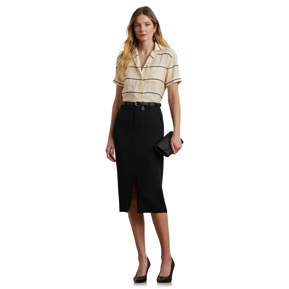 Women's 'Striped Short-sleeve Camp Shirt'