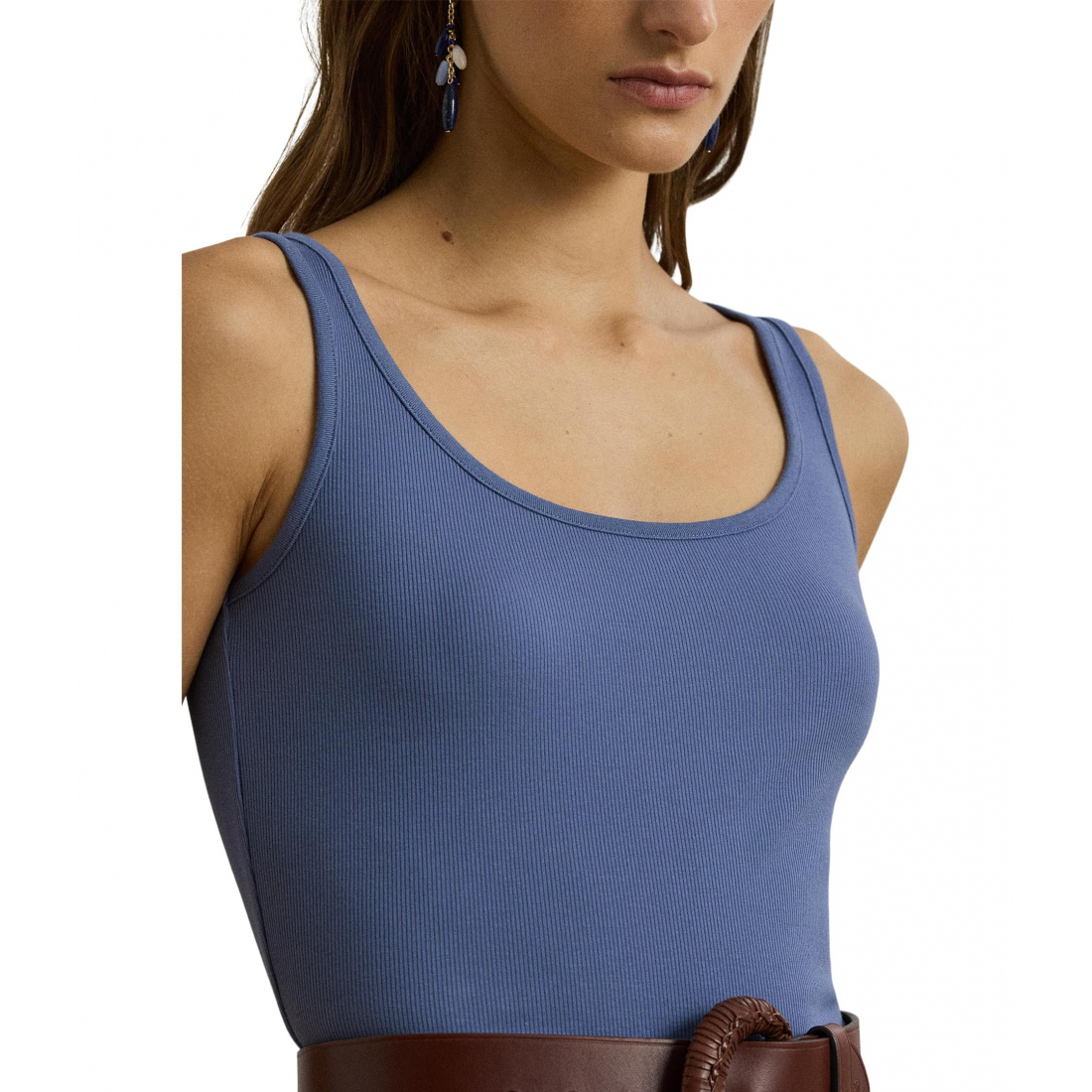 'Stretch Cotton Tank Top' pour Femmes