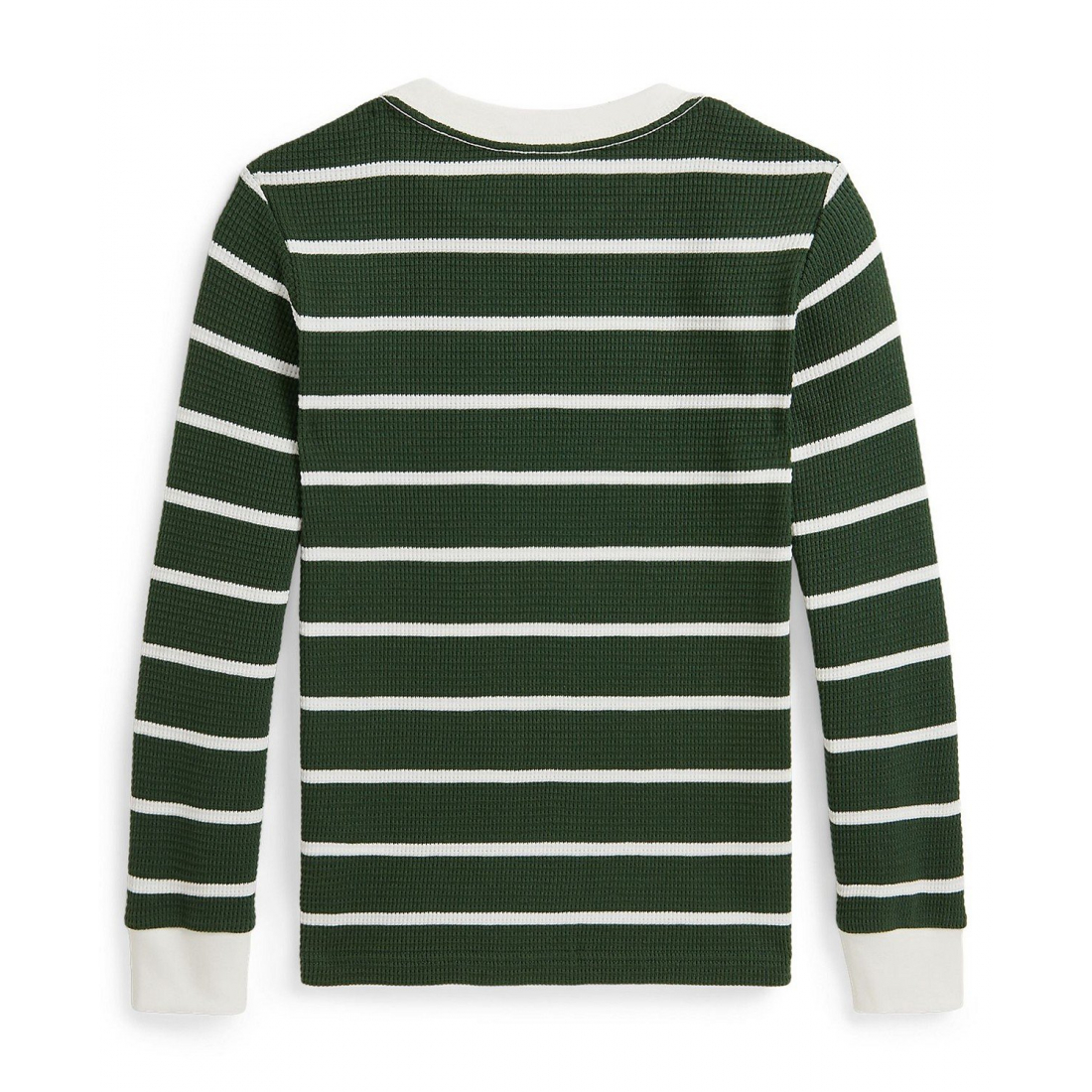 'Striped Waffle Cotton Long-Sleeve T-Shirt' pour Garçons